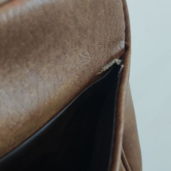 Air India Brown Leather Women's Bag - Picture 6 of 9